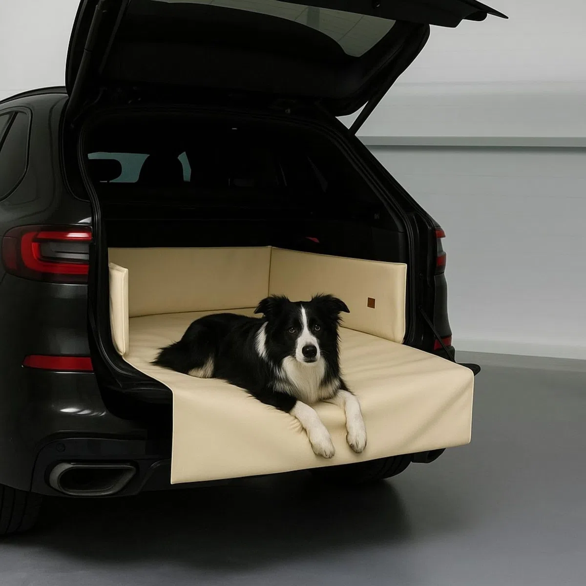 Golden Dog Kofferraum Matte Hundebett Schutzmatte Hunde Autositz Autoschondecke Kunst Leder