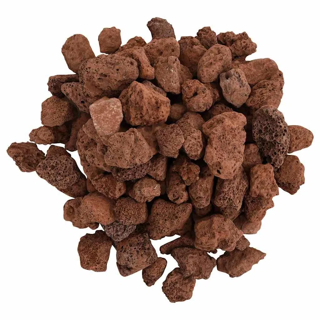 Lavagranulat 25 kg Rot 1-2 cm | Natürlicher biologischer Filter, für Aquarium Süß- und Salzwasser, auch für Garten Beet