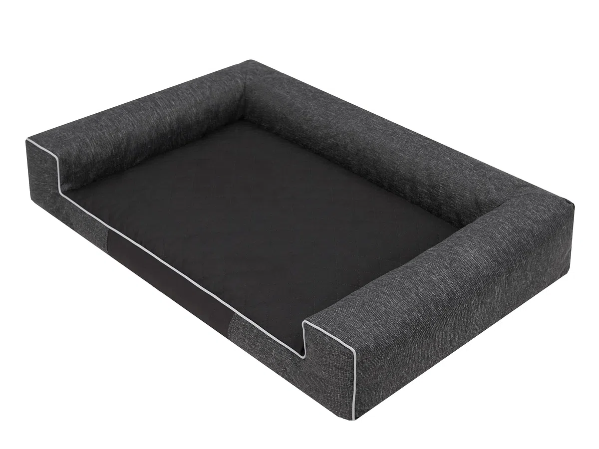 PillowPrim Hundebett Hundeschlafplatz Hundesofa Hundekissen Ruheplatz Hundematratze Hundehütte XXL. Schwarz