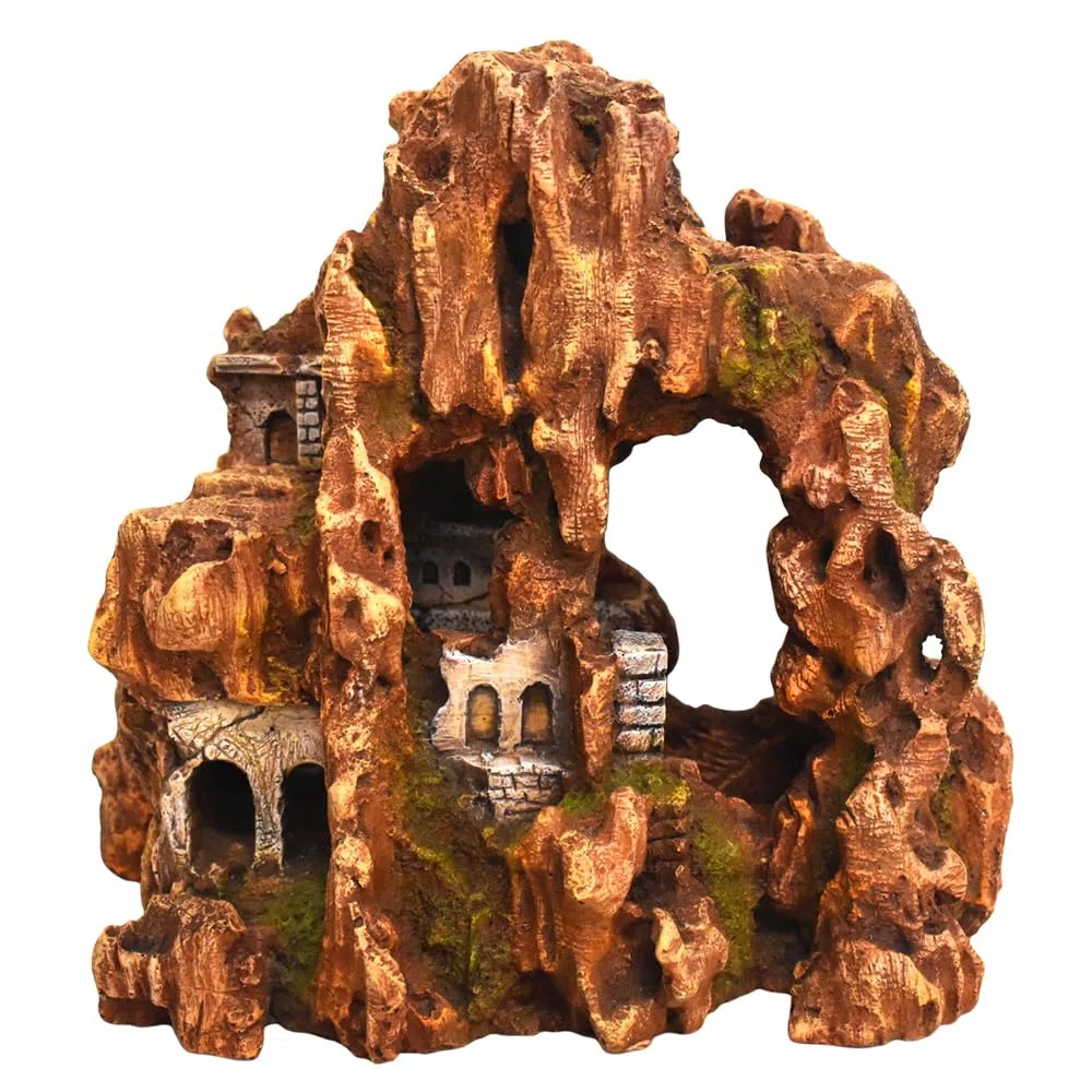 Nobby 28794 Aqua Ornaments FELS MIT RÄUMEN 27,3 x 18,8 x 25 cm