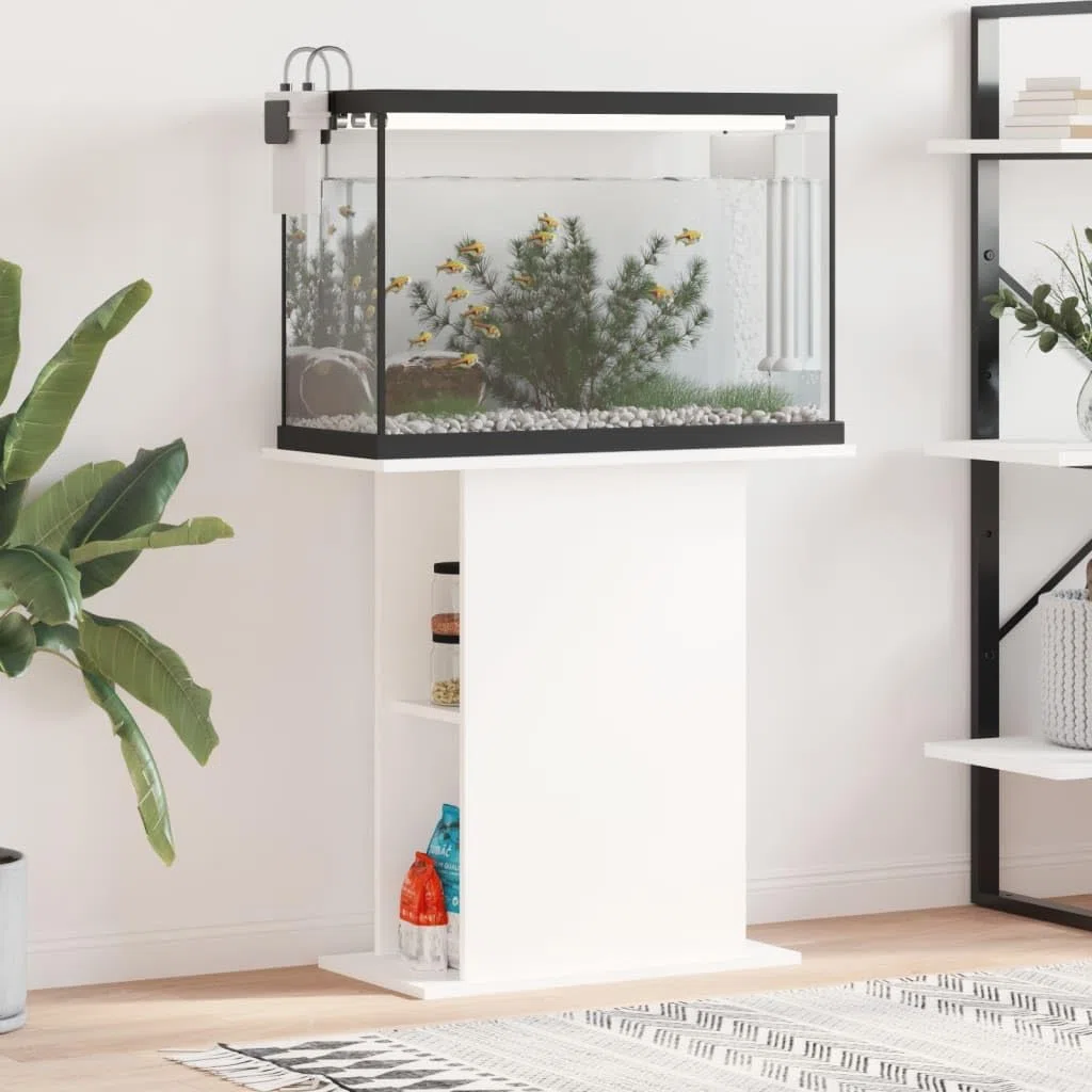 ZEYUAN Aquariumständer Weiß 36x75x72,5 cm Holzwerkstoff, Aquarium Unterschrank, Aquarium Schrank, Aquariumschrank, Aquarium Tisch, Aquarium Stands