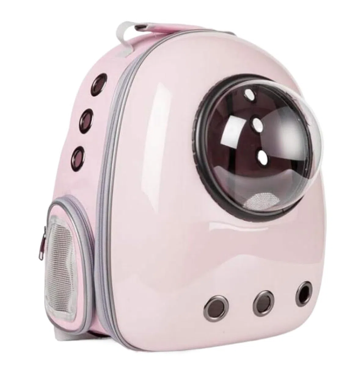 Transportbox Hund Katze Tragbare Haustier-Tragetasche, Outdoor-Reise-Welpen-Katzen-Tasche, Transparenter Weltraum-Haustier-Rucksack Haustier-Transportbox ( Color : Pink1 , Size : 13*11.43*16.55in )