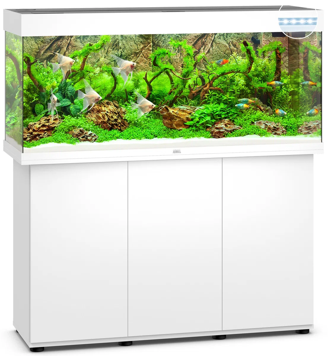 Juwel Aquarium 03451 Rio 240 LED, mit Unterschrank SBX, weiß