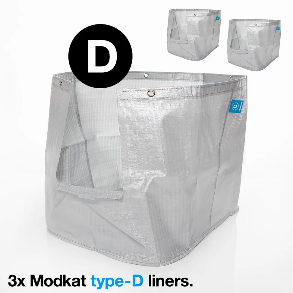 Modkat XL Front-Entry Katzentoilettenauskleidung (Type D) - 3 Pack
