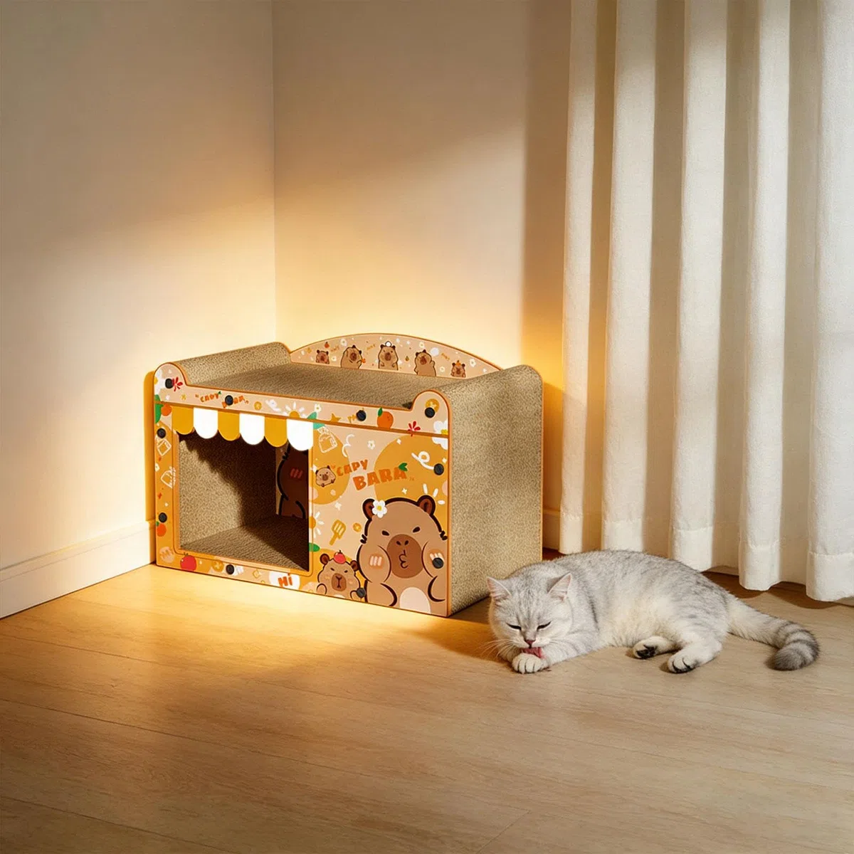 Katzenkarton Aus Wellpappe für Kleintiere Wie Kaninchen Und Ausgewachsene Hauskatzen