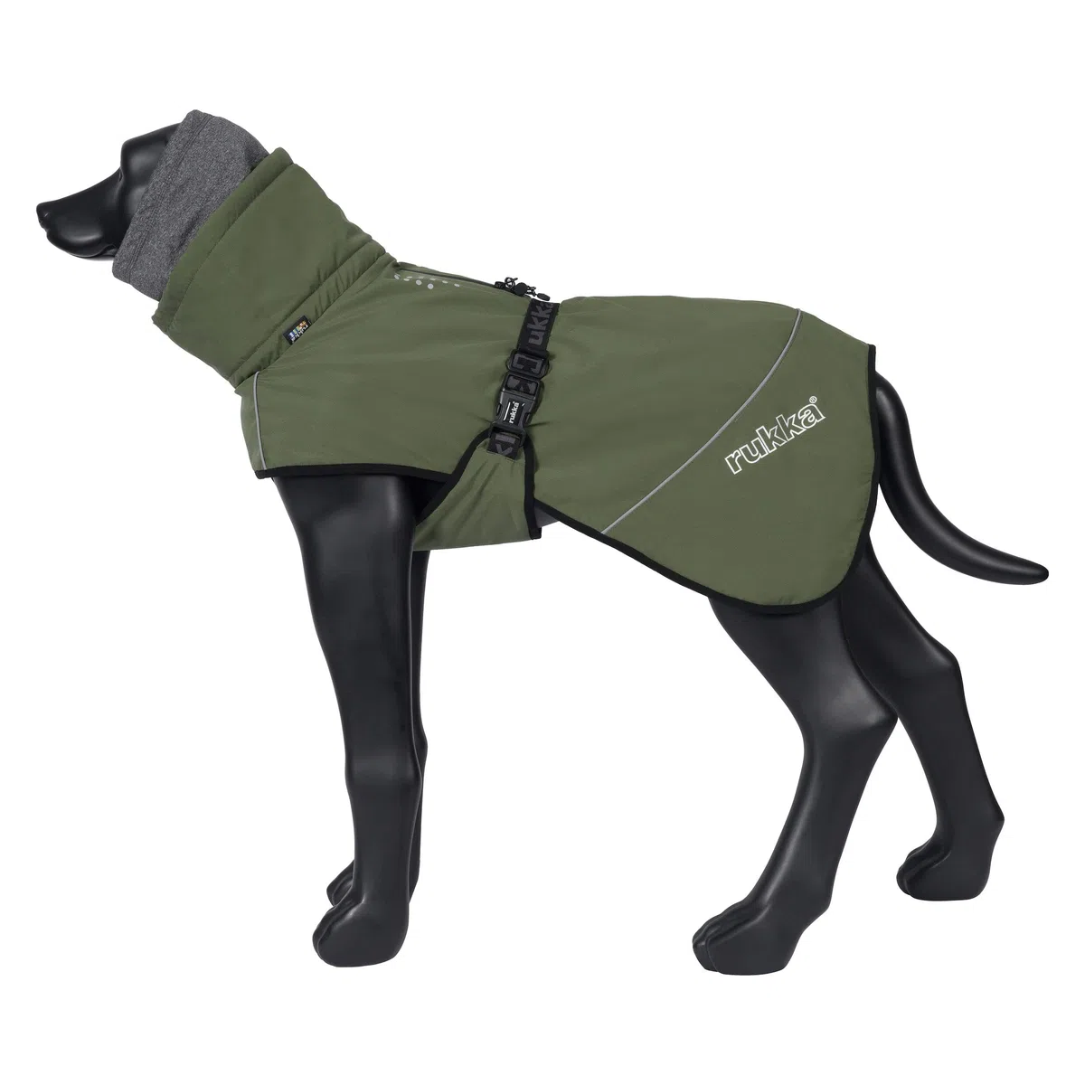 Rukka Pets Warmup 2.0 Coat Wintermantel für Hunde Dunkel Olivgrün 50