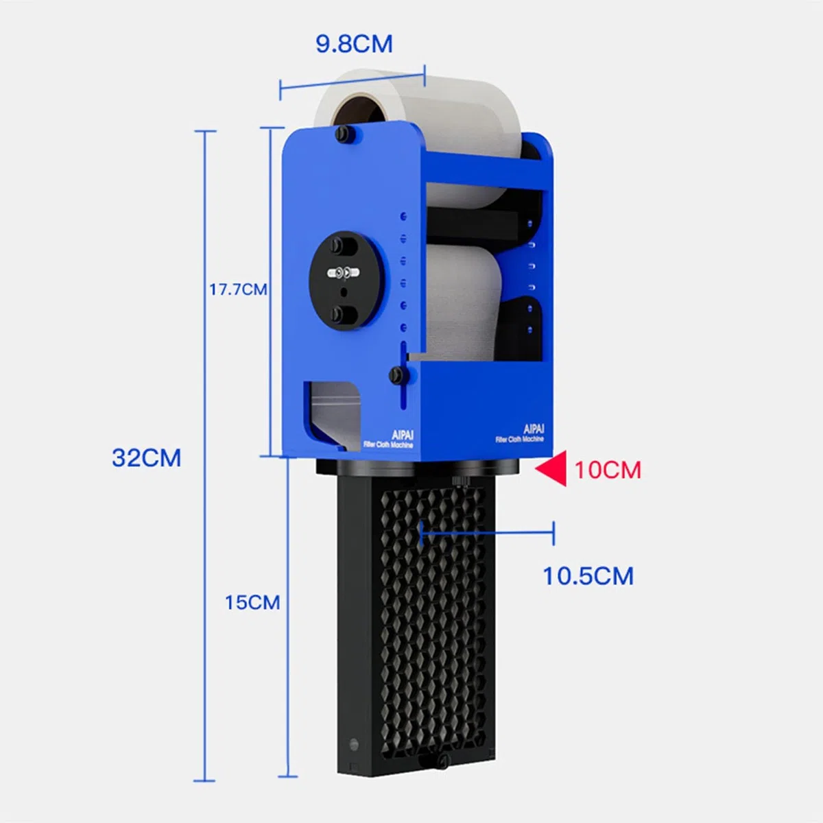 Automatischer Aquarium-Rollfilter, intelligente Vliesmatte mit APP-Steuerung, Füllstandssensor, USB-Hängefilter für Meerestanks 4800L Durchfluss