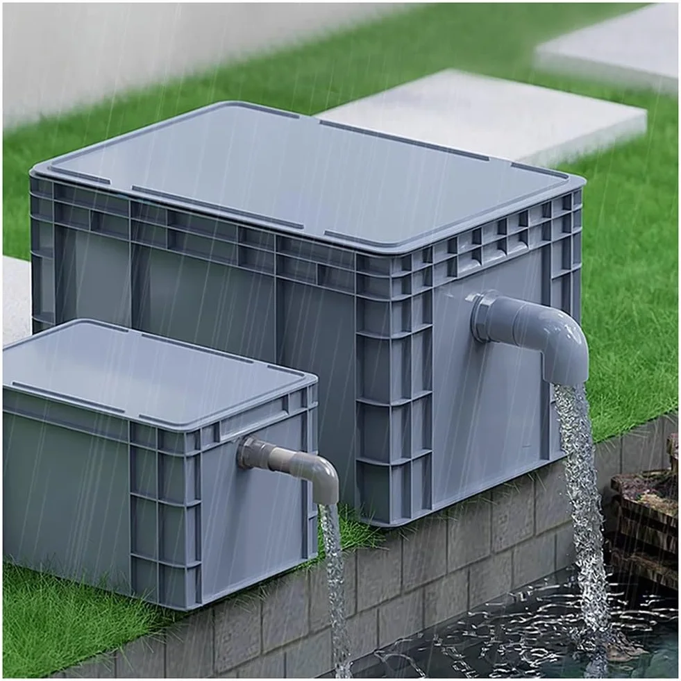 Aquarienfilter - Box, Aquarium-Filtrationssystem, geeignet für Aquarien und kleine Fischteiche, ohne Pumpe und Filtermedien (40x30x29cm)