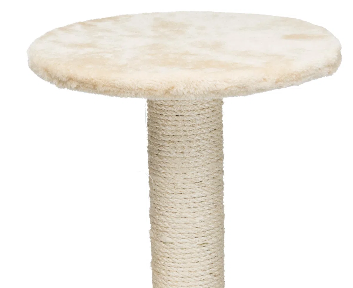 TRIXIE Kratzbaum Alicante 142 cm in beige – mehrstöckiger Katzenbaum mit gemütlichen Liegeflächen und robusten Kratzflächen, komfortabel & stabil – 43867 | Robuste Sisal-Kratzflächen und weiche Polster – bietet Kratzspaß, Spiel und entspannten Rückzug für