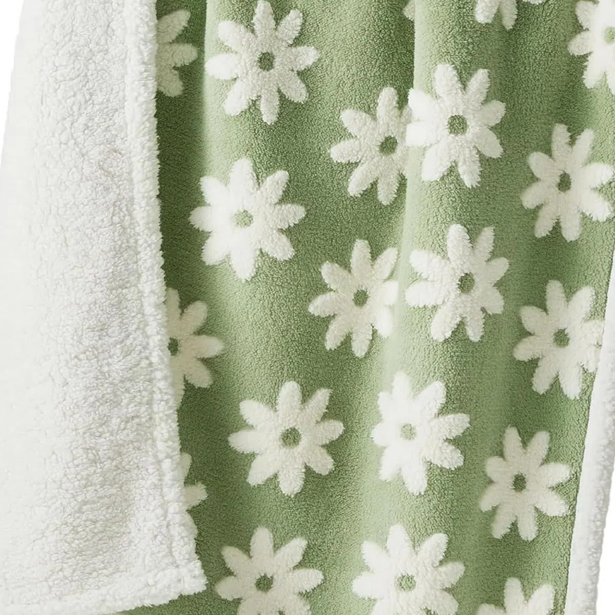 Hundedecke, wasserdicht, auslaufsicher, Haustierdecken für Hunde und Katzen, flauschig, warm, für kleine und mittelgroße Hunde, Flanell-Haustier-Sofa-Abdeckung, Bettschutz (grüne Blume, 145 x