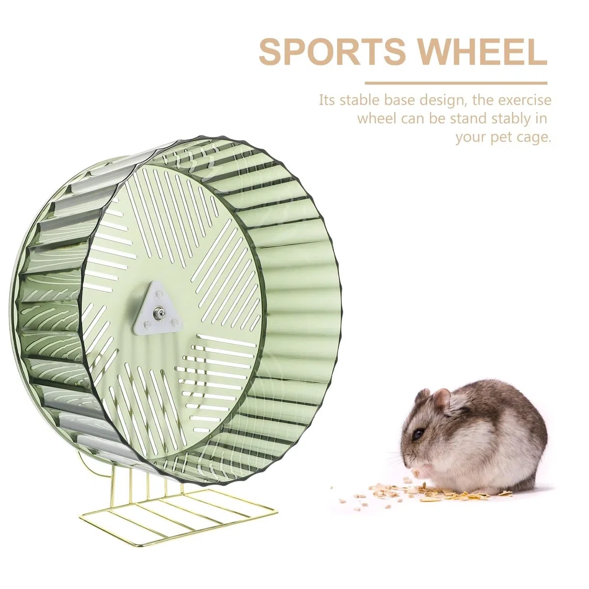 Hamsterrad Stille Übung, leiser Lauf, Ratten-Tierräder, Käfig, der Tiere trainiert für Haustiere(White)