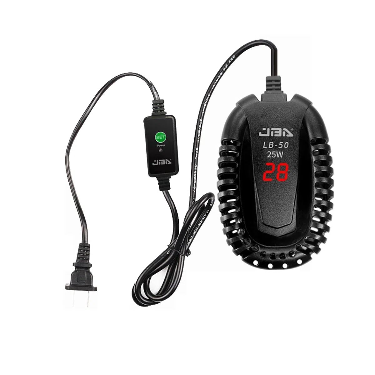 Heizstab für Aquarien, automatische konstante Temperatur, Mini-Schildkröten-Wärmestab, geeignet für niedrigen Wasserstand, 25 W (50 W)