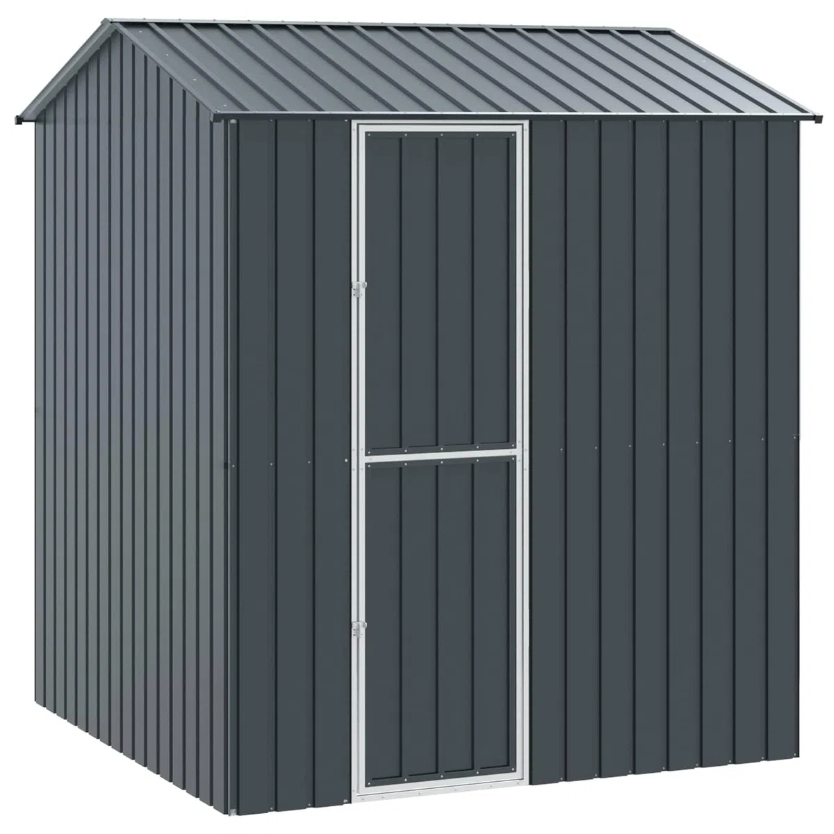 Outdoor Vogelkäfig Anthrazit 215 x 210 x 247 cm aus verzinktem Stahl, große Vogelvoliere für Garten und Terrasse mit rechteckigem Design, robust und wetterfest, einfache Montage