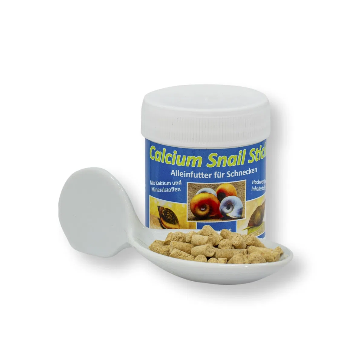 Calcium Snail Sticks - Futtersticks für Schnecken als Alleinfutter mit Kalzium und Vitaminen für kräftige Schneckenhäuser, 45g