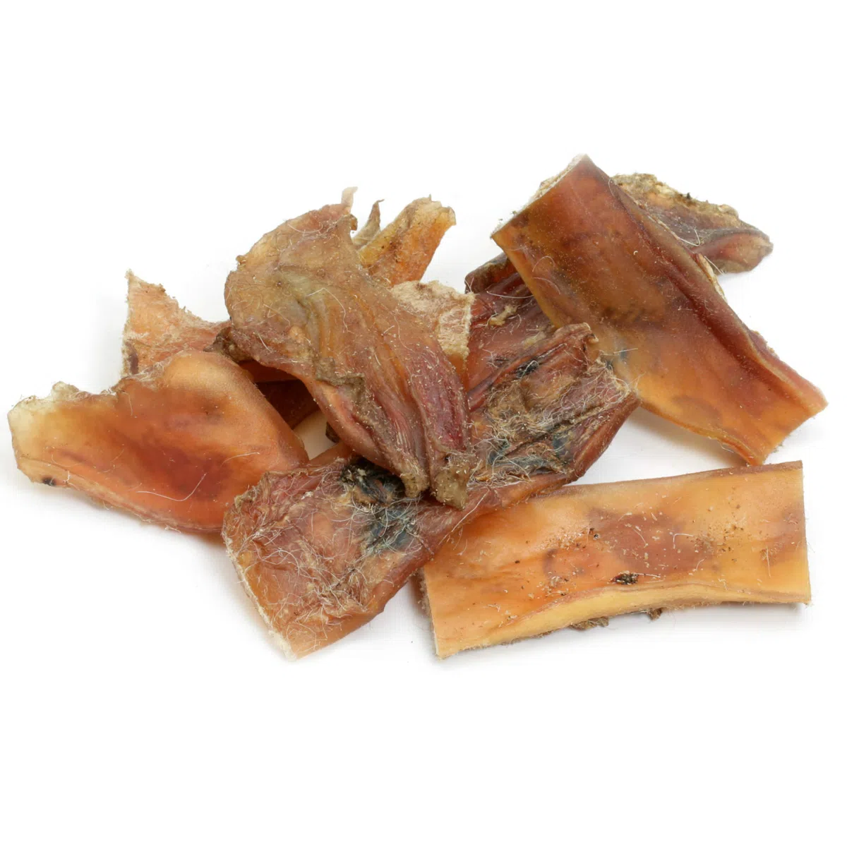 Topdog Rinderkopfhaut für Hunde 1kg - 100% Rind Premium Qualität ohne Zusatzstoffe - luftgetrocknet - Langanhaltender Kauspaß mit natürlicher Zahnpflege