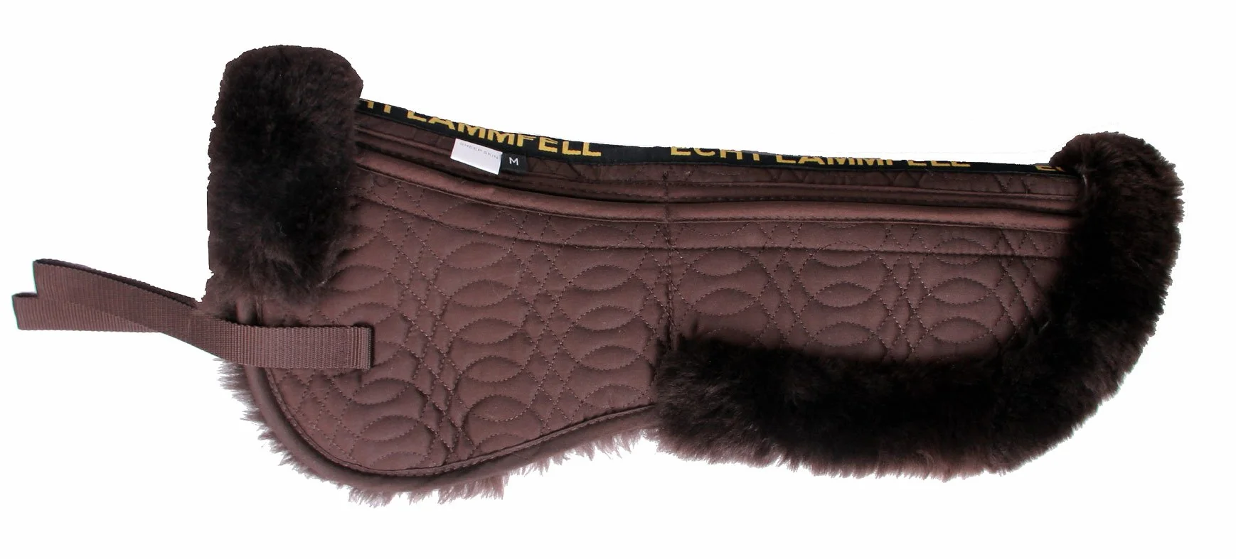 Lammfell Korrektur Pad Korrektur Half Saddle Pad Gesteppte Baumwolle 4 Taschen mit Memory-Foam-Einsätze