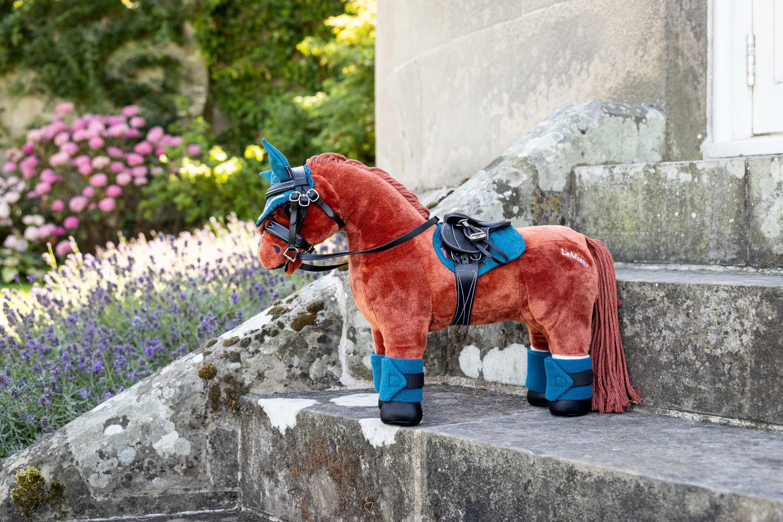Lemieux Toy Pony Sattel - Schwarz - Fein genarbtes Leder - Geeignet für Kinder ab 8 Jahren