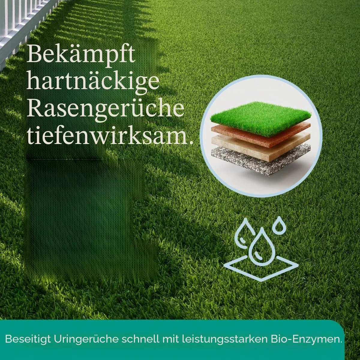 Eco Strong Geruchsvernichter für den Außenbereich, Enzymreiniger für Hunde, leistungsstark, für Tiere und Hof, Rasen, Zwingern, Terrassen, Decks (1 Gallon)