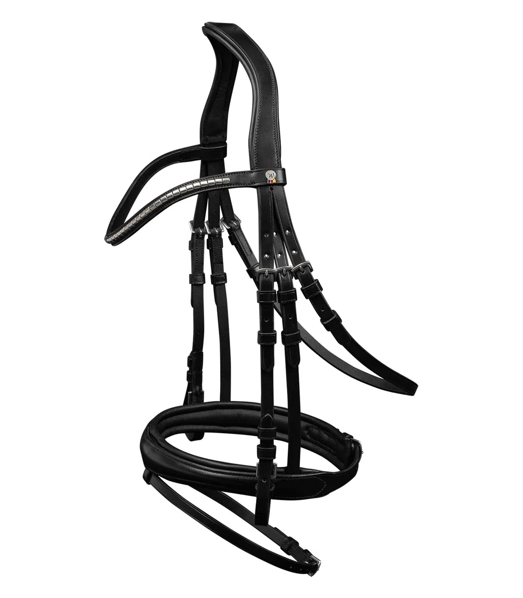 WALDHAUSEN Trensenzaum X-Line Clincher, schwarz, VB