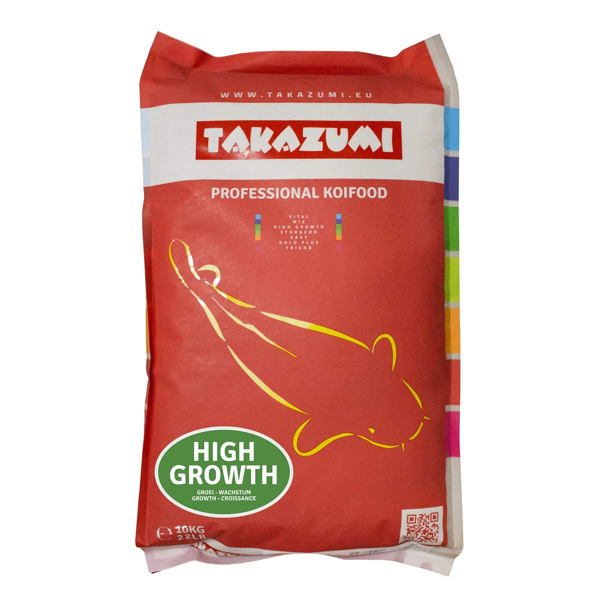 HIGH Growth optimales + schnelles Wachstum Koi Futter Koifutter Pellets 4,5 mm Fisch Teich 10 kg - Sackware