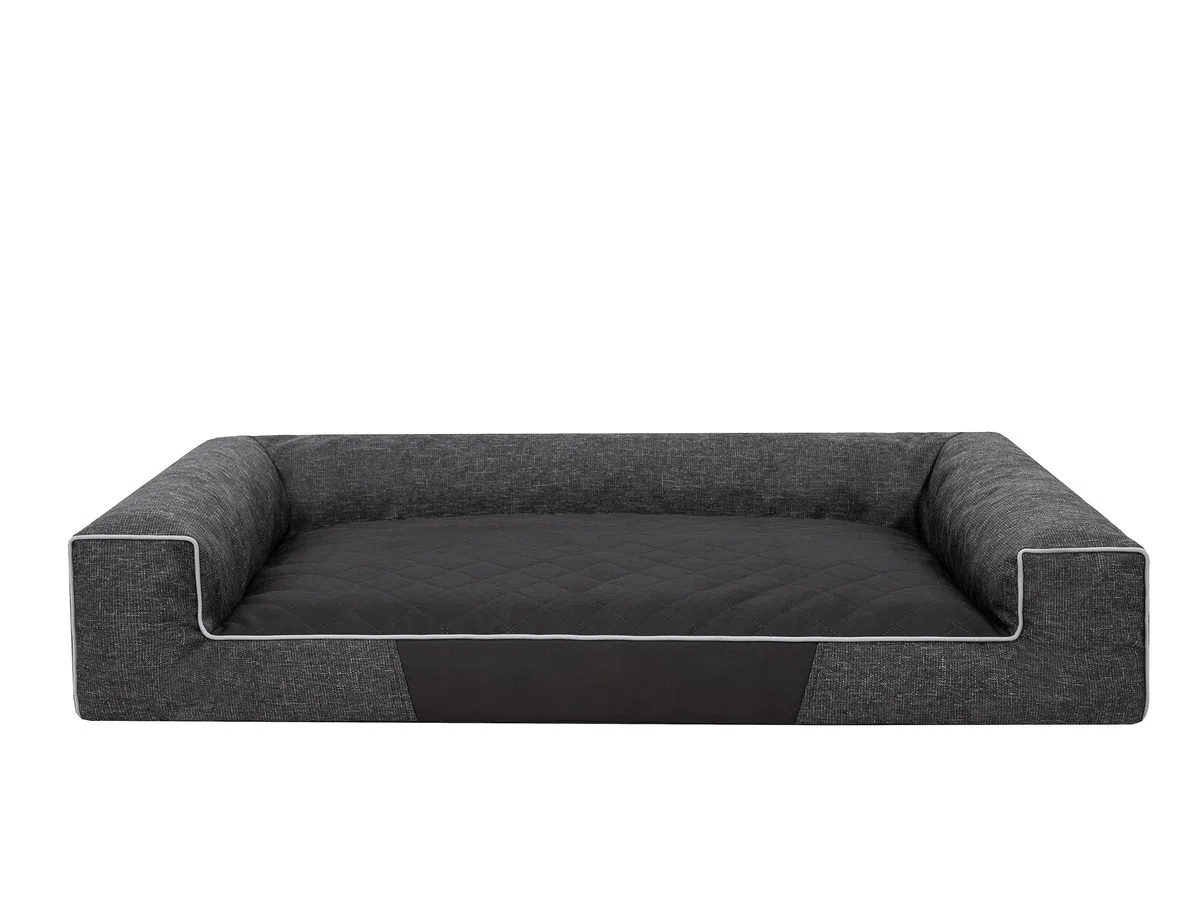 PillowPrim Hundebett Hundeschlafplatz Hundesofa Hundekissen Ruheplatz Hundematratze Hundehütte XXL. Schwarz