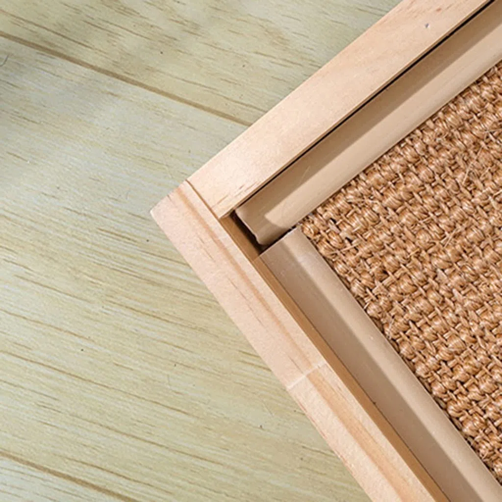 Katzen Kratzbrett Kratzbrett Für Katzen, Natürliches Sisal, Katzenkratzpolster Aus Holz, Katzenkratzer, Mehrzweck-Katzenkratzer Für Katzen Im Innenbereich Schützt Teppiche und Sofas ( Color : Brown ,