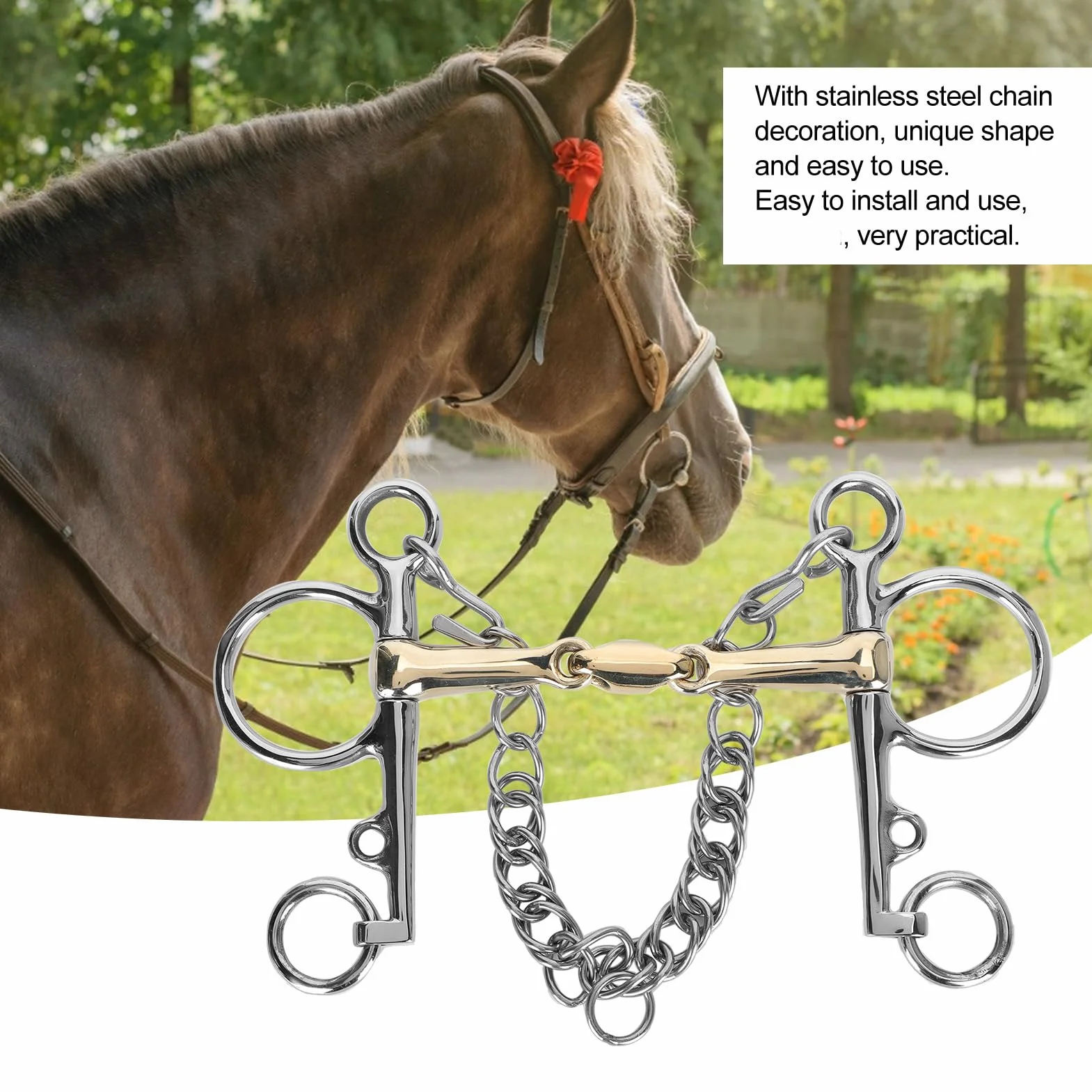 Pelham, Edelstahl Pelham Gelenkmund Pelham Bit Horse Bit Edelstahl Pelham Horse Bit Zubehör