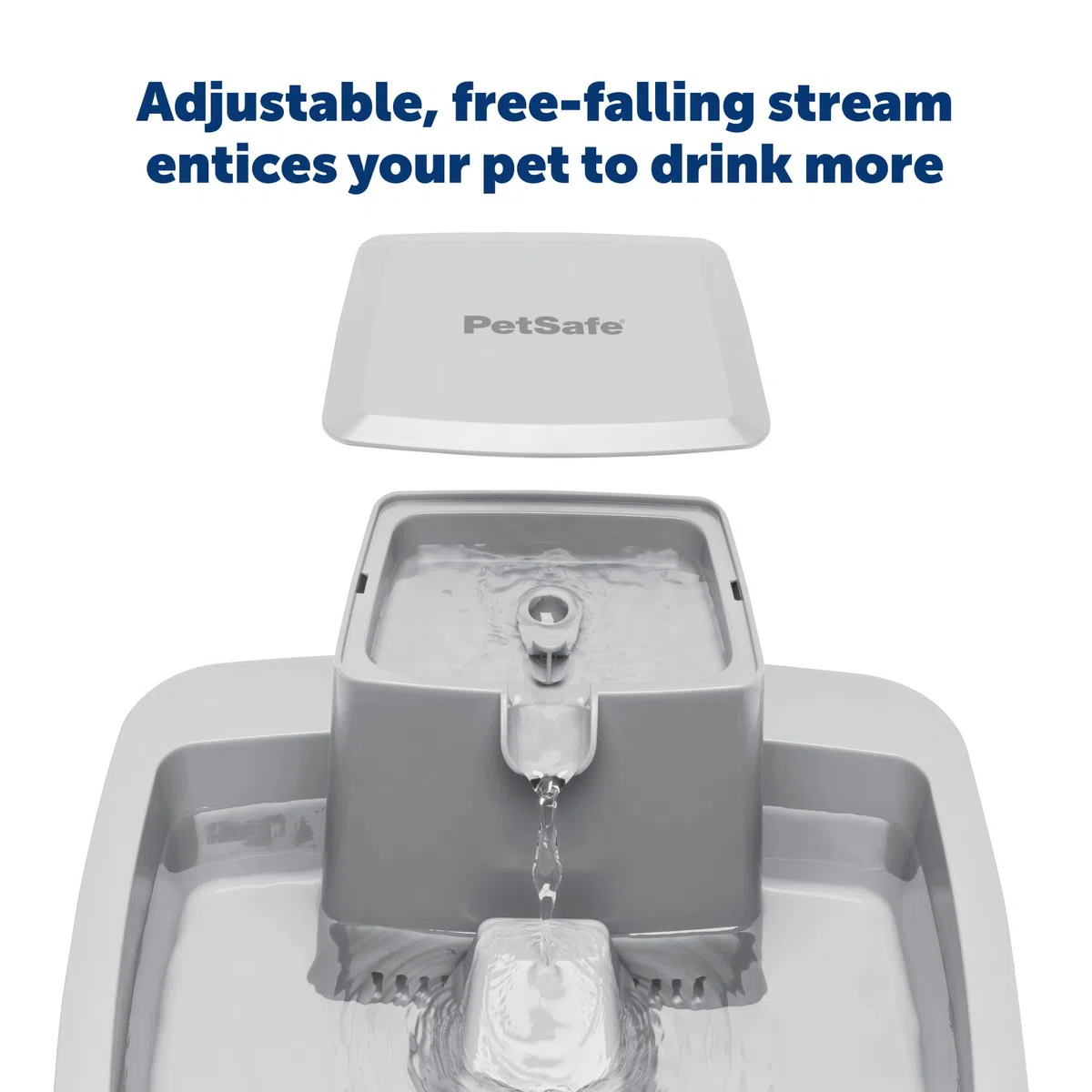 PetSafe Drinkwell Wasserbrunnen für Katzen, Hunde oder mehrere Haustiere – Automatischer Wassernapf – Pumpe und Wasserfilter im Lieferumfang enthalten – spülmaschinenfest – leicht zu reinigender