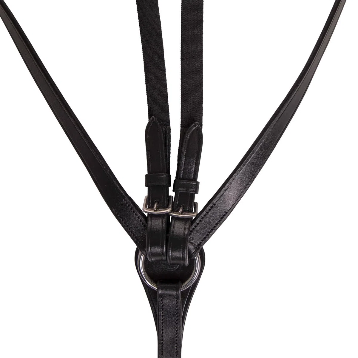 NETPROSHOP Leder Vorderzeug Basic Pro mit Abnehmbarer Martingalgabel Pony Cob Full, Groesse:Full, Farbe:Schwarz