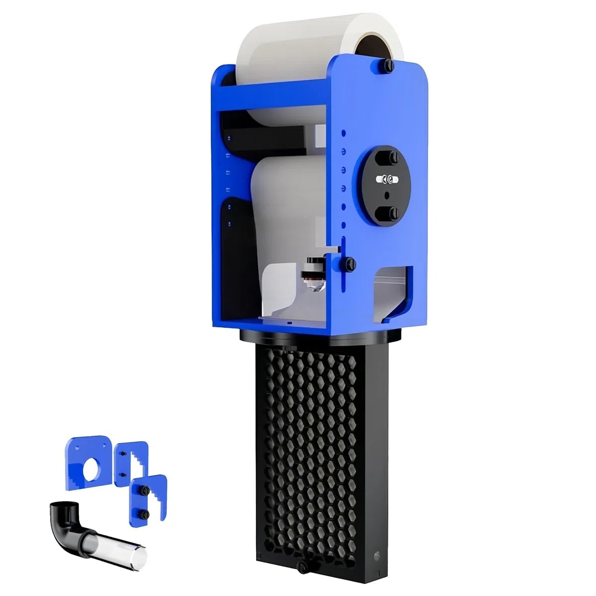 Aquarium Roller Filter, Hängende Filtertuchmaschine mit App-Steuerung, Smart Wasserstand Induktion, Einstellbare Geschwindigkeit, für 4800L Durchfluss Salzwassertank