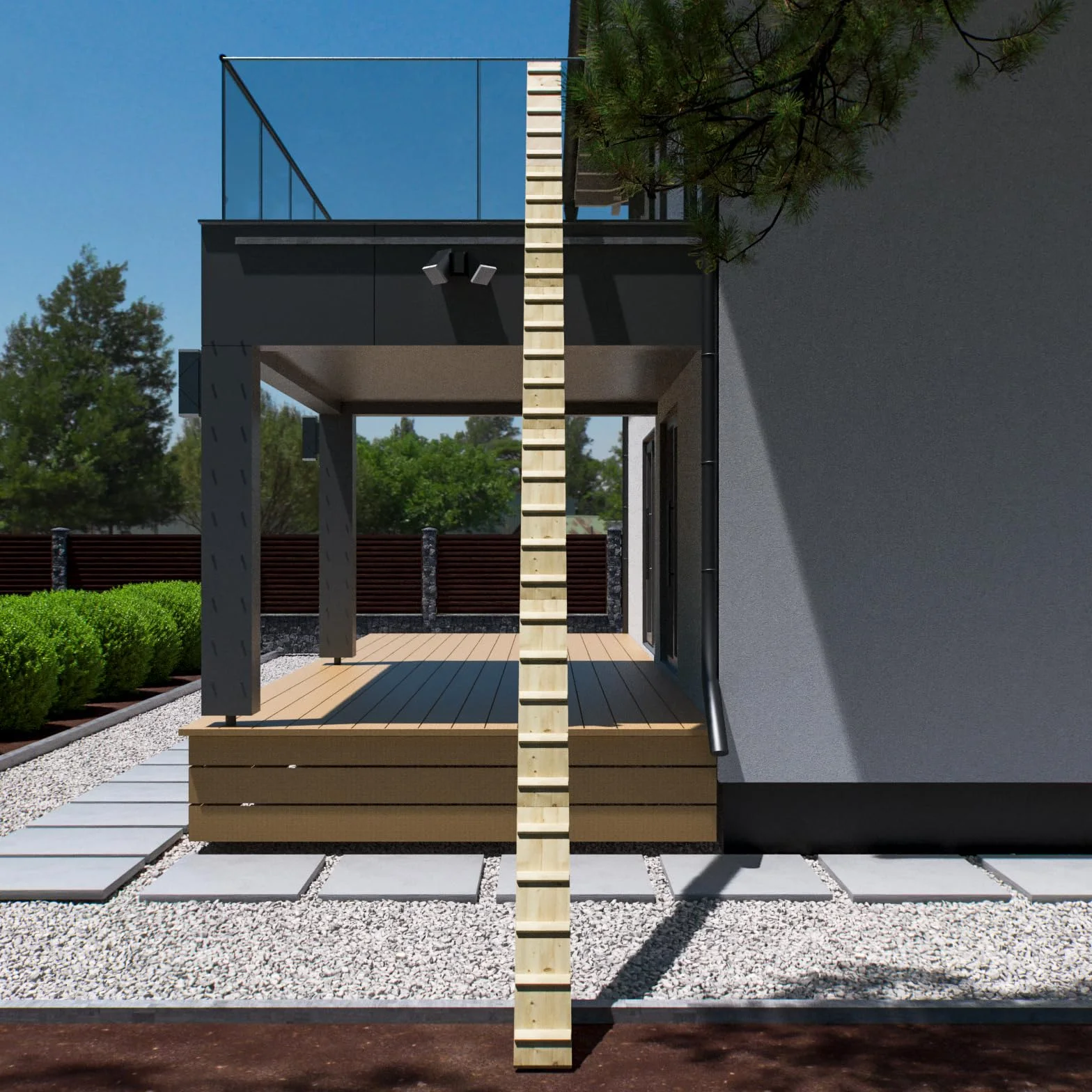 Katzenleiter Katzentreppe Katzenstufe für Balkon Treppe 3,6m mit Klemmen