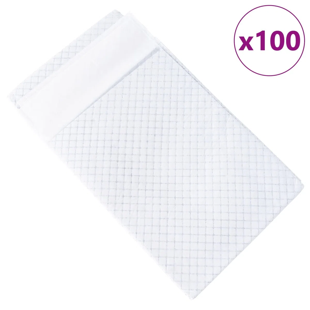 Vliesstoff Haustier Trainingspad 100 Stück 120 x 80 cm saugfähig wasserdicht auslaufsicher für Welpe Unterlage Matte Bodenschutz Hundetoilette Stubenreinheit Hygiene drinnen