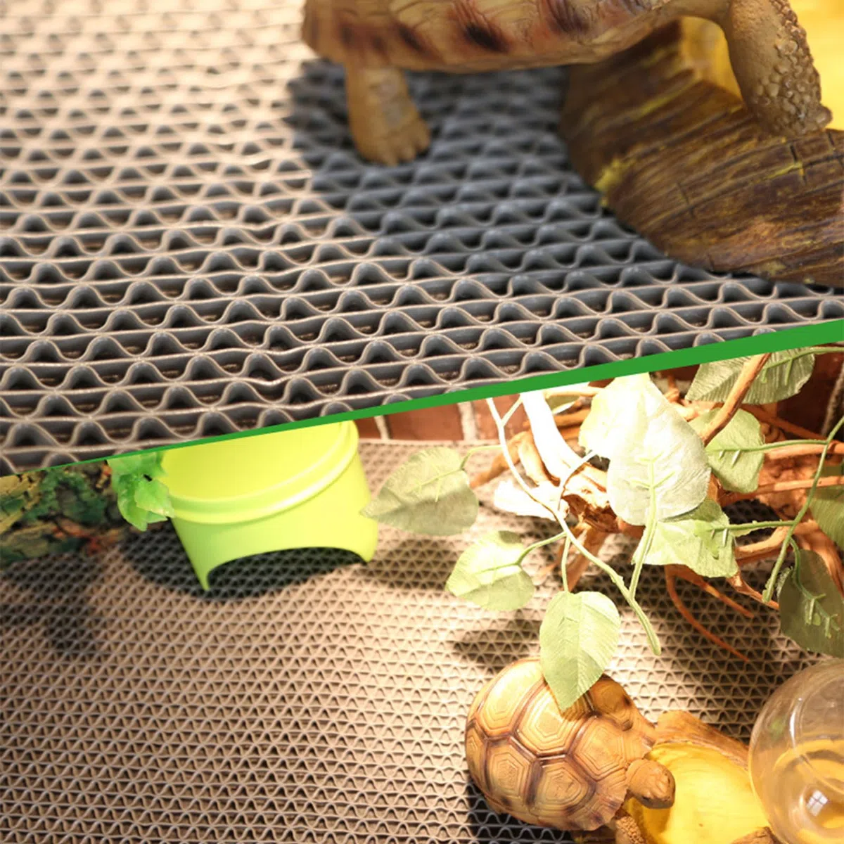 Reptilien-Bettwäsche für Terrarien, PVC-Teppich, BeardedDragons, Substrat-Matten für Schildkröten-Geckos