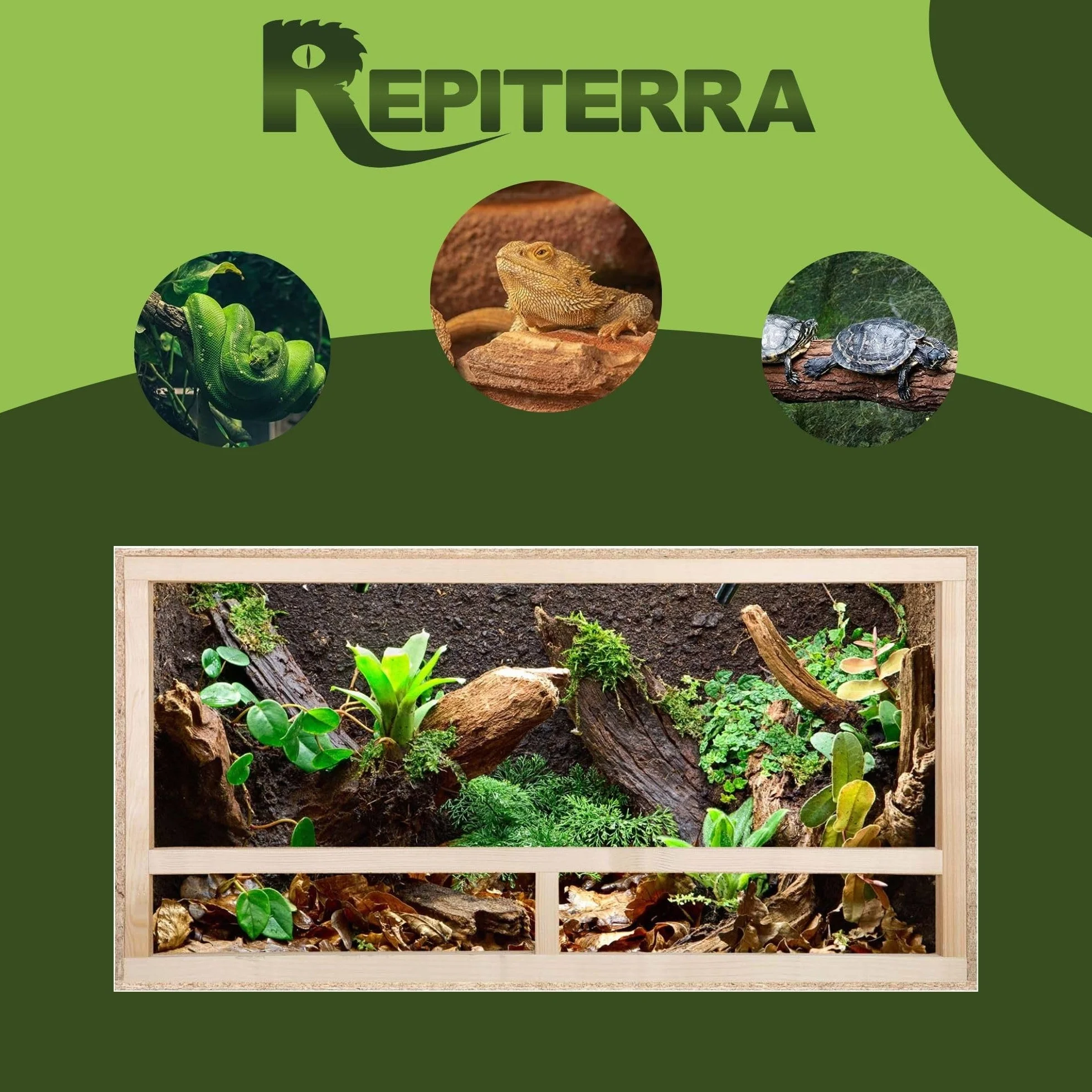 Terrarium mit Seitenbelüftung 80x50x50 cm