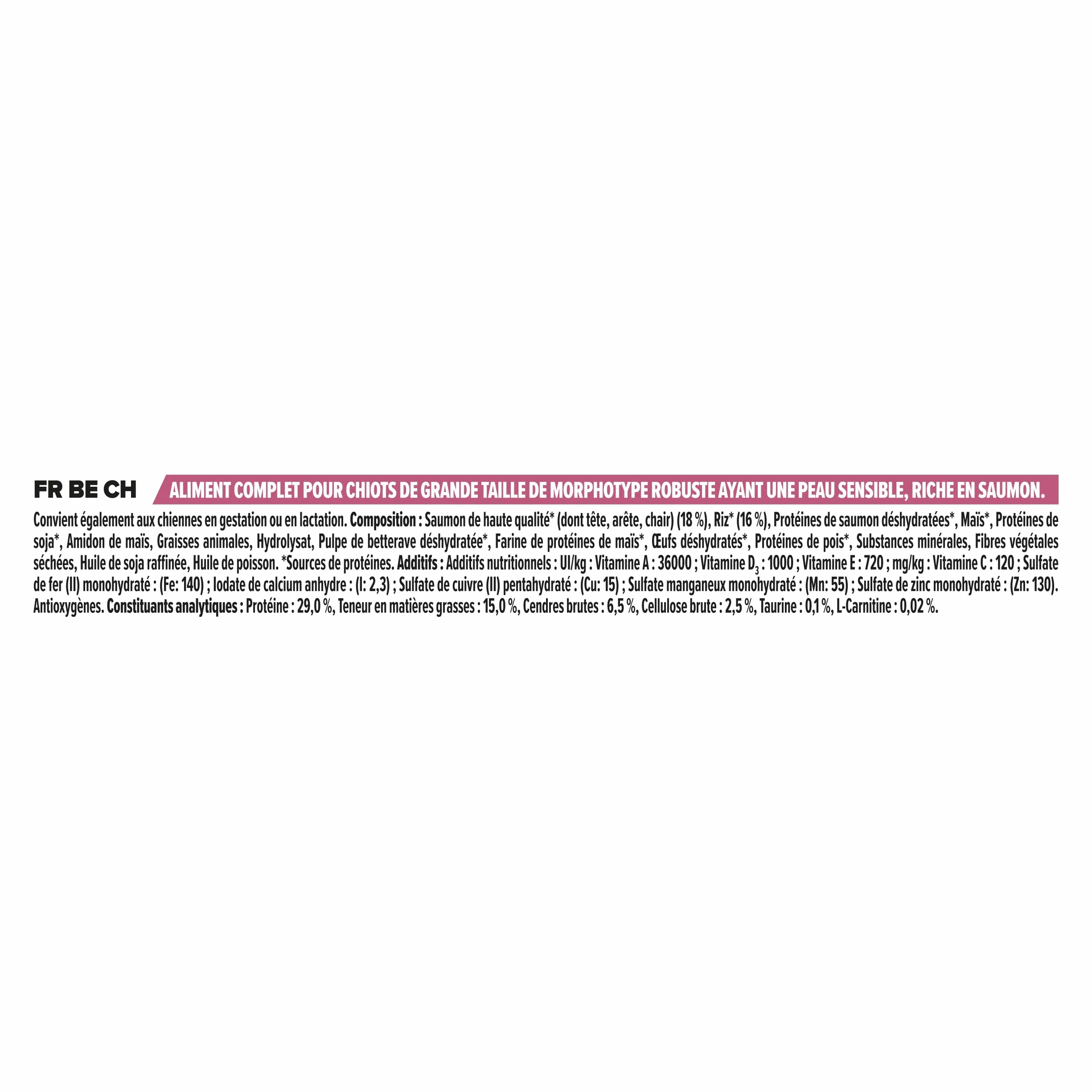 Purina Pro Plan | robuster Morphotyp-Welpe | empfindliche Haut | Trockenfutter für empfindliche Haut | Formel ohne Weizen | fördert gesundes und glänzendes Fell | reich an Lachs | Beutel | 12 kg | empfindliche Haut, Trockenfutter, Formel ohne Weizen, förd