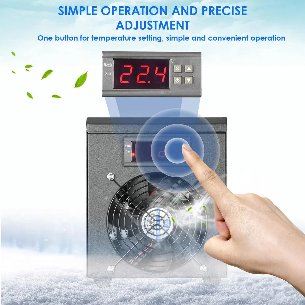 180W AquarienküHler, 6 L Kleines Thermostataquarium FüR Den Heimgebrauch, AquarienküHler Und -Heizung, Schnelle WäRmeableitung, FüR Meerwasser/SüßWasserhydrokultur,Cooling