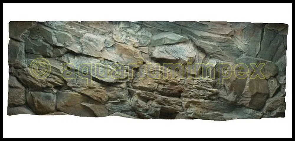 3D Aquarienrückwand 120x50 Rock