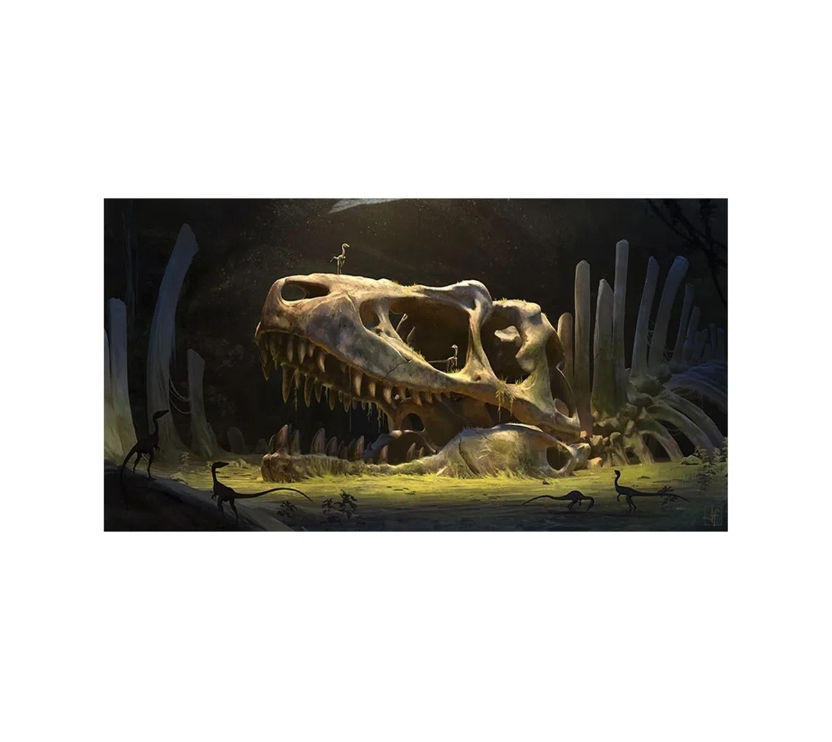 Aquarium rückwand Reptile Habitat Hintergrund Dinosaurier Knochen Wüste Tapete Aquarium Dekorationen PVC für Dekoration(60x120cm)