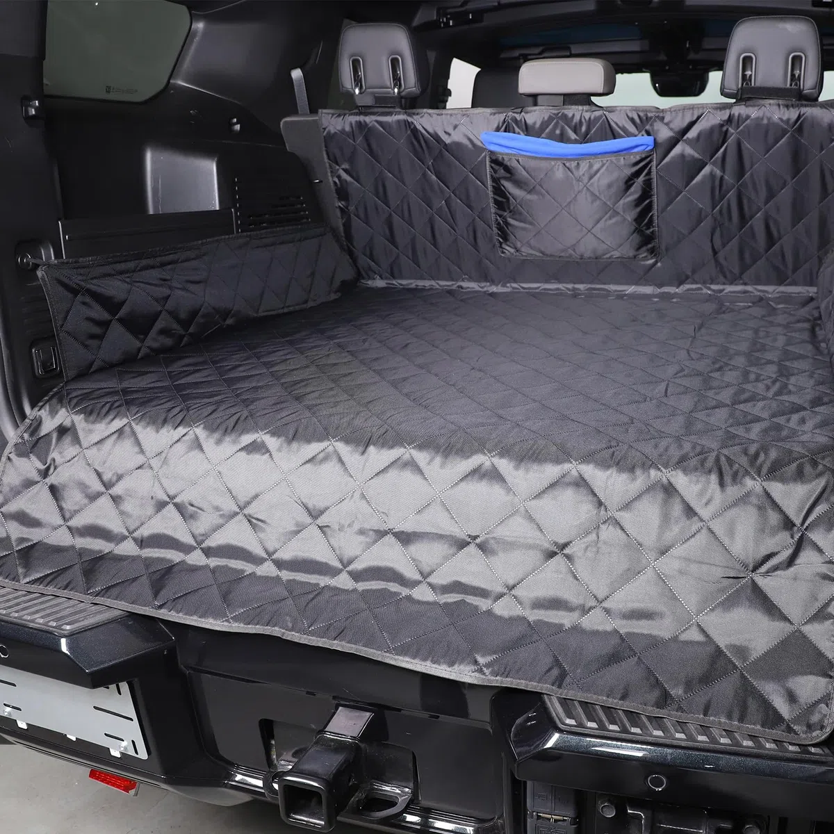 Kofferraumschutz Hund Kompatibel mit GMC Hummer EV (2024+) Haustier Auto Schutzmatte Kofferraumschutz Hund Kombi | 1 Stück Set | Wasserdicht, Schmutzabweisend & Abriebfest für Hunde