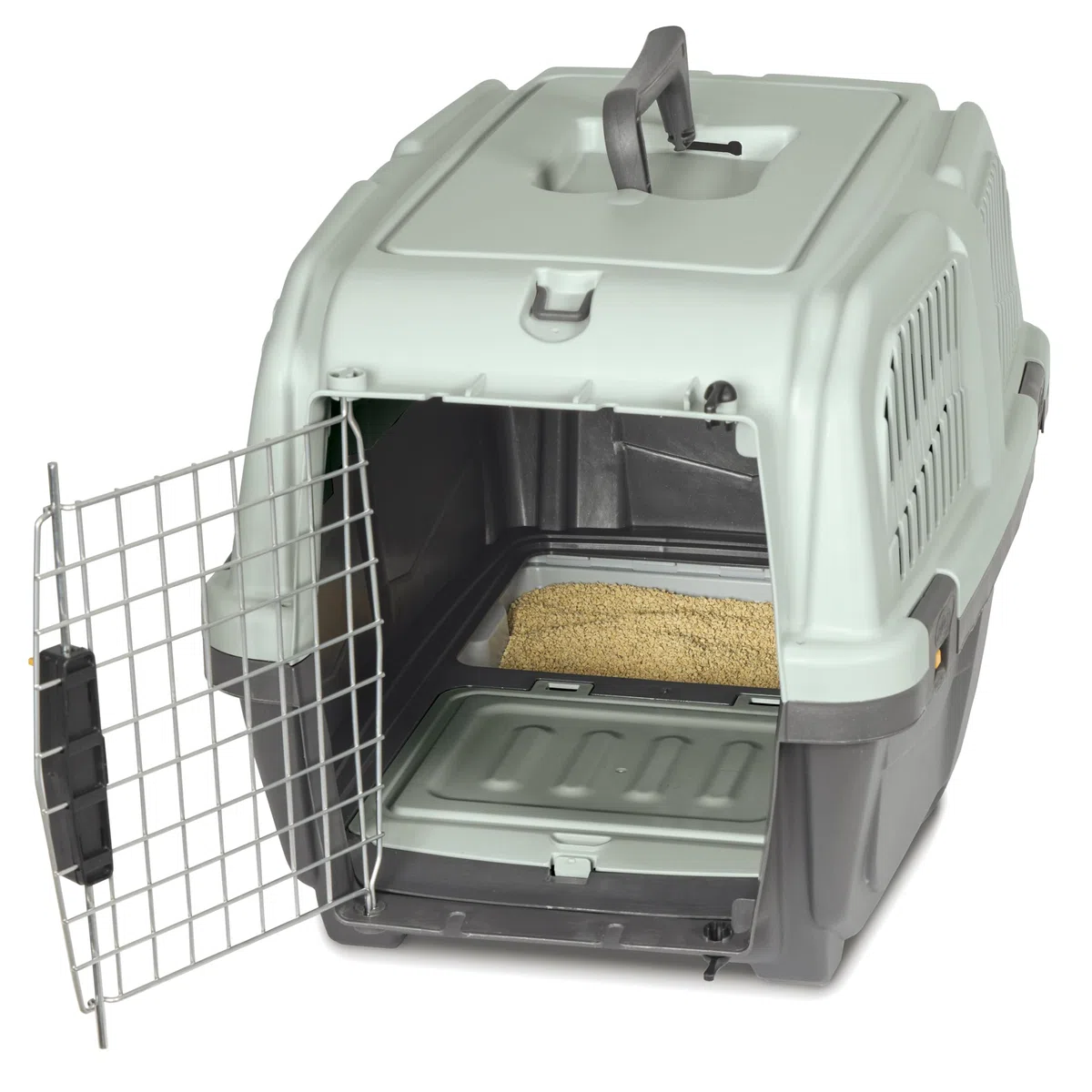 Midwest Homes for Pets Skudo Katzentrage, Kunststoff, mit integrierter Katzentoilette, 61 cm