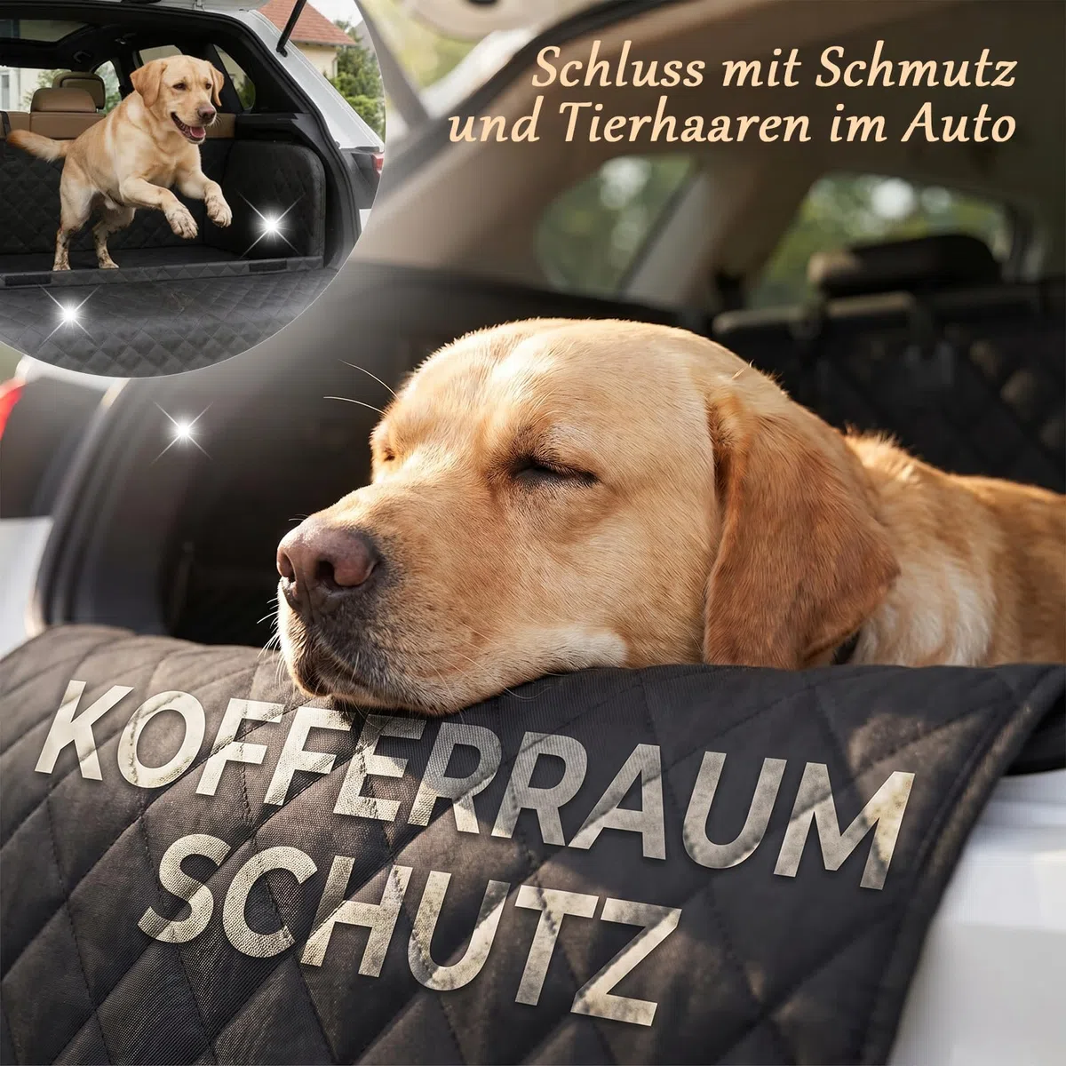 Kofferraum Schutzmatte Hund, Kofferraumschutz Auto SUV Hundedecke | Wasserdichte Kofferraum Schutzmatte Hund für Auto SUV, schützt vor Schmutz, Haaren. Robuste Hundematte für Kofferraum