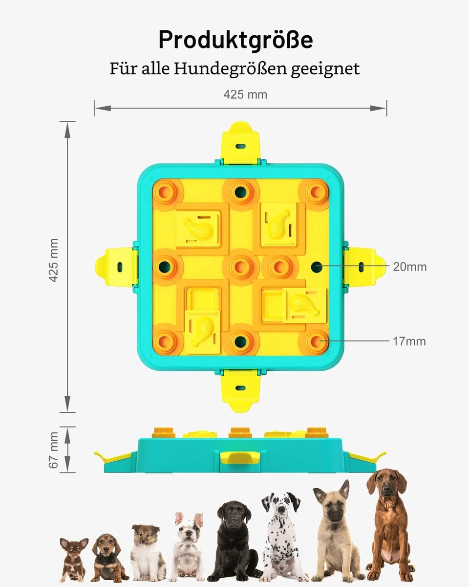 LACCEN Hundespielzeug Intelligenz, Level 3 in 1 Interaktive Hundespielzeug Puzzle für Langeweile, Intelligenzspielzeug für IQ Training Treat Dispenser Spielzeug für Große Kleine Mittlere Hunde