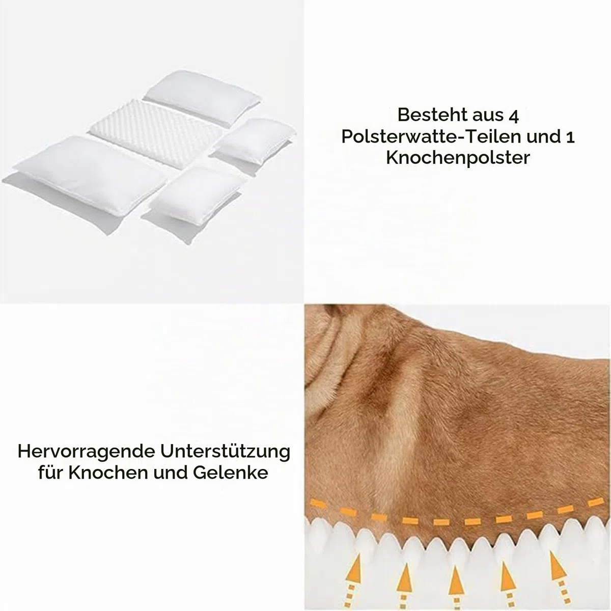 Hundebett Kleine Hunde, Hundesofa Für Mittlere Große Kleine Hunde, Hundekissen Flauschig Hundekorb Bezug Abnehmbar Und Waschbar rutschfeste Unterseite,Rosa,80x50x33cm
