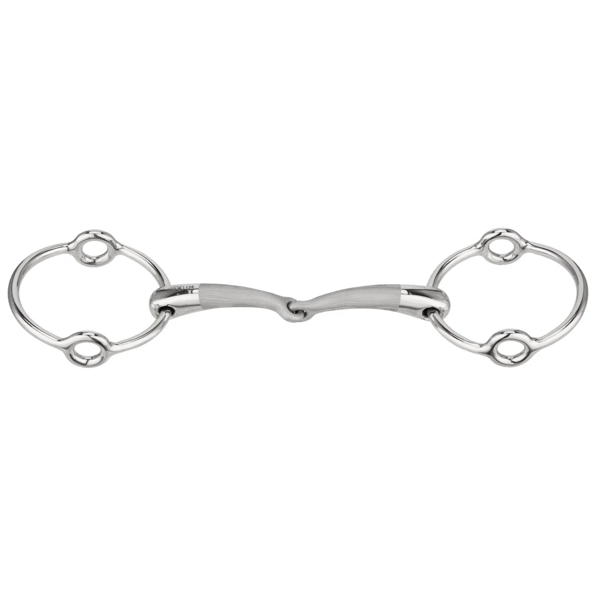 Sprenger SATINOX Aufziehtrense 14 mm einfach gebrochen - Edelstahl rostfrei, 125 mm Weite