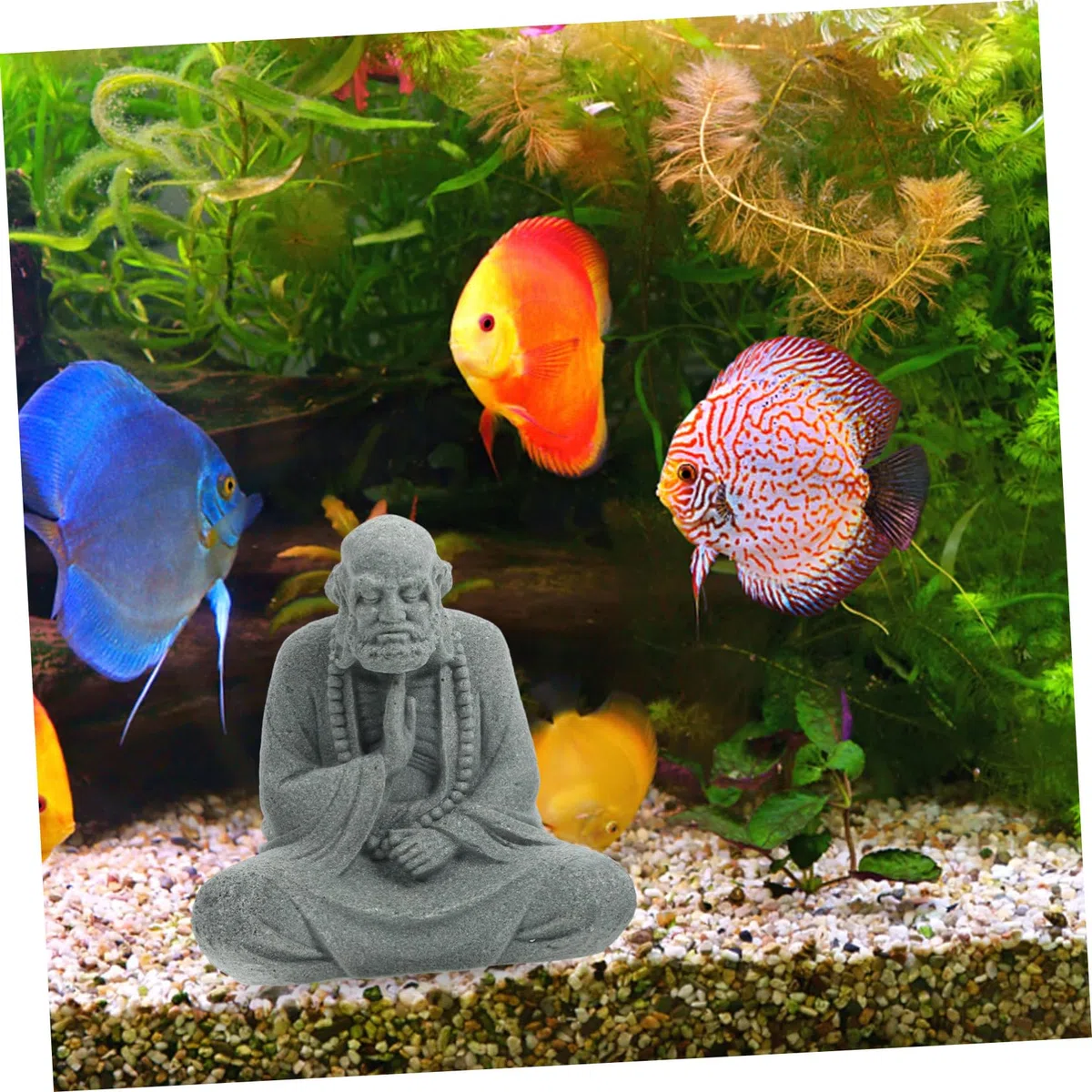 BESPORTBLE 5st Buddha-Statue-Ornament Garten-Buddha-skulptur Aquarium Buddha-Statue Buddha- Buddha-Figur Aquarium-Buddha-Statue Mini-Buddha-Statue Zuhause Buddha-skulptur Harz