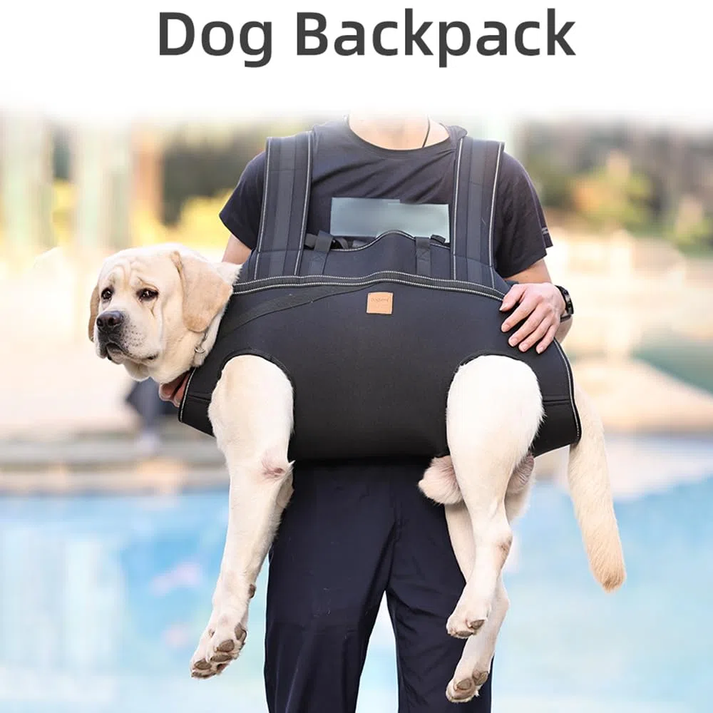 Rucksack-Tragetasche für große Hunde, Ganzkörper-Hundetuch mit Griff, Hunde-Liftgeschirre mit reflektierendem STS für ältere behinderte Hunde