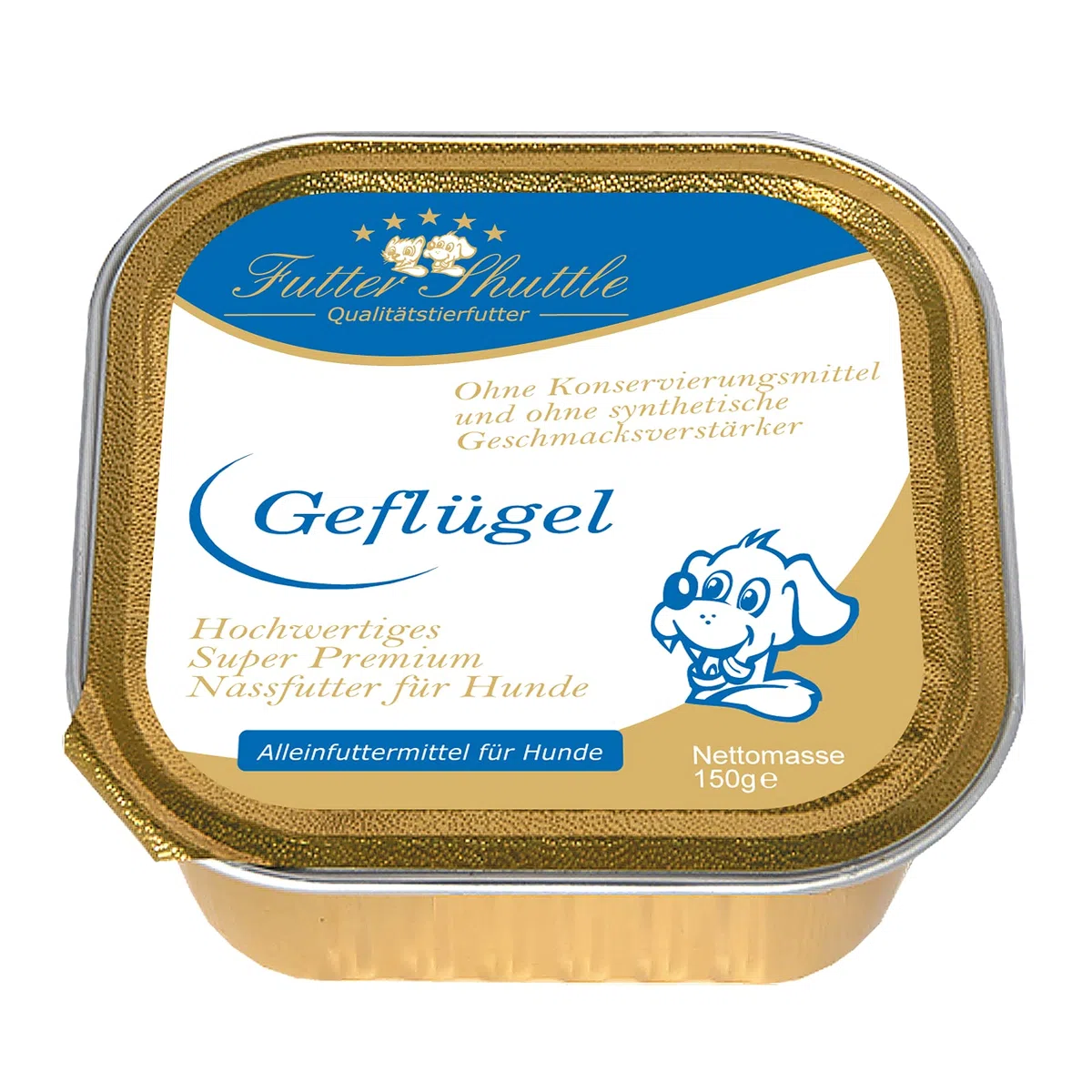 Angebot Hunde Nassfutter Sparpaket. 72 Schalen 150g in sechs vers. Geschmacksrichtungen. Eines der besten Hundefutter Nassfutter auf dem Markt!