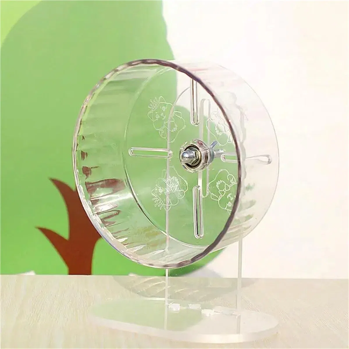 Hamsterrad Silent Transparent Running Gerbil Höhenverstellbares Zubehör Heimtierbedarf für Haustiere