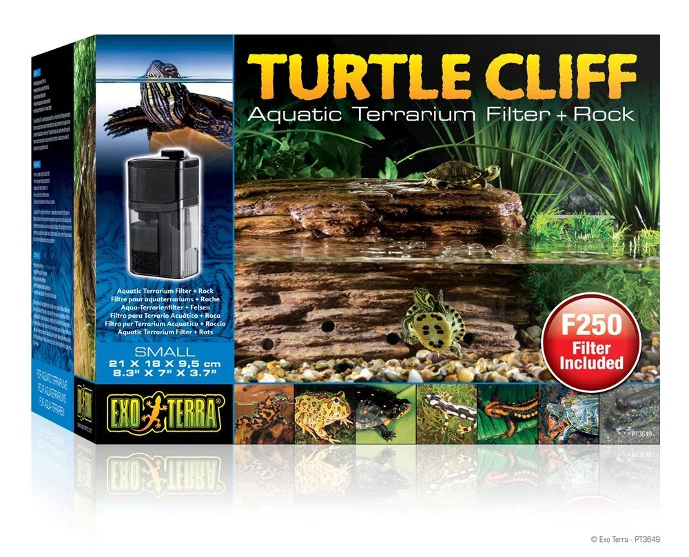 Exo Terra Filter und Stein für kleine Schildkröte