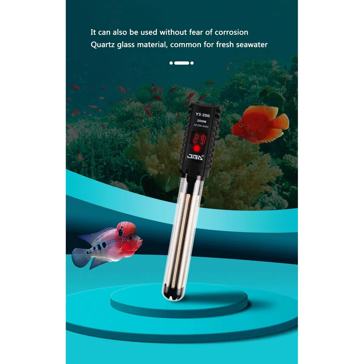 Aquarium Aquarium Digital Display Heizstab Automatische Konstante Temperatur Explosionsgeschützte Heizstab, 100 W (50 W)